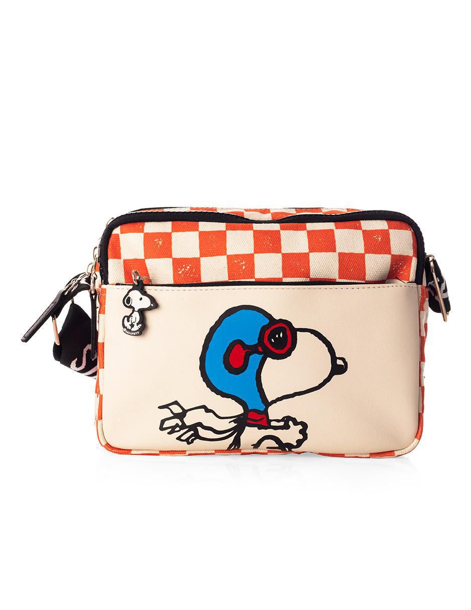 Bolsa crossbody Racing Snoopy para mujer