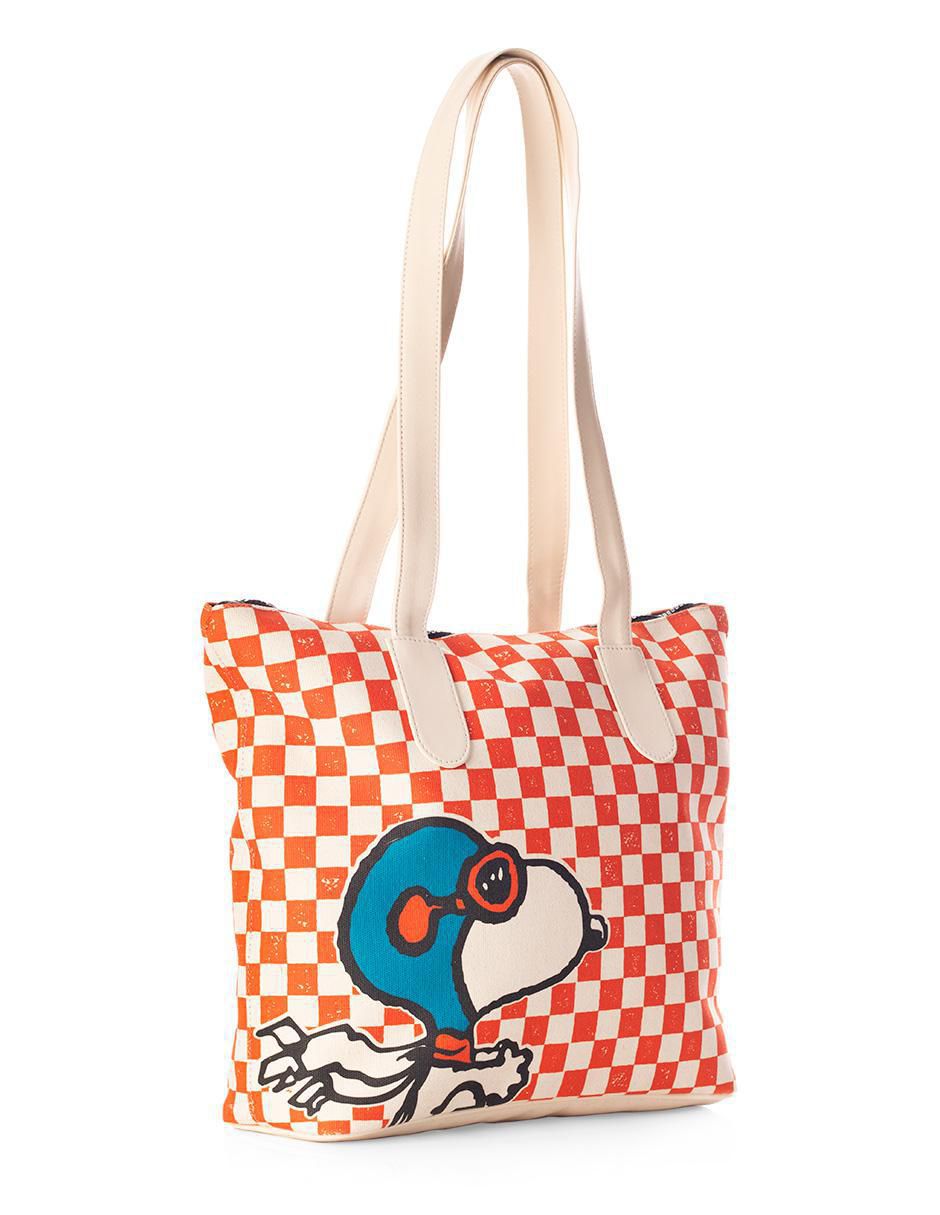 Bolsa tote Racing Snoopy para mujer 2