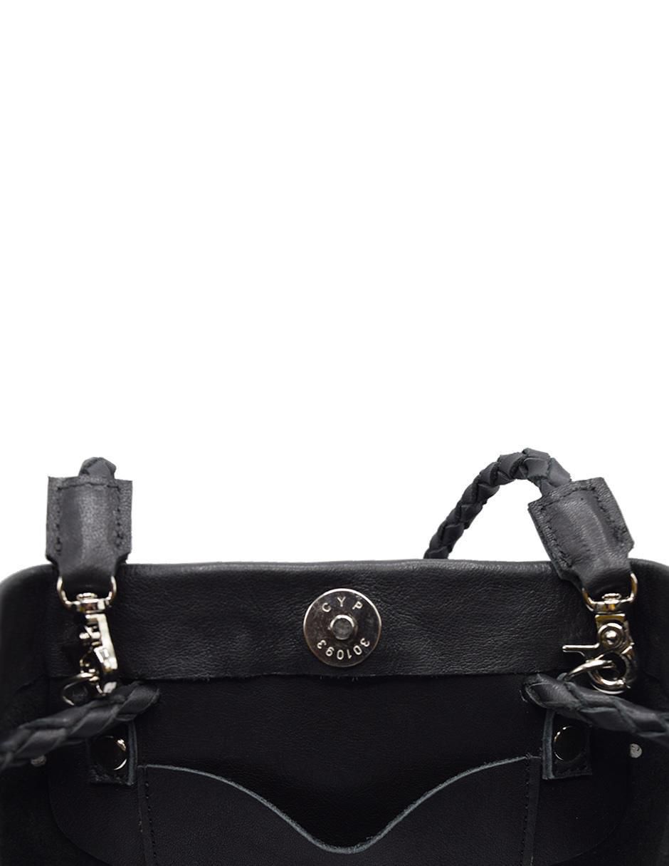 Bolsa bucket de piel para mujer 3