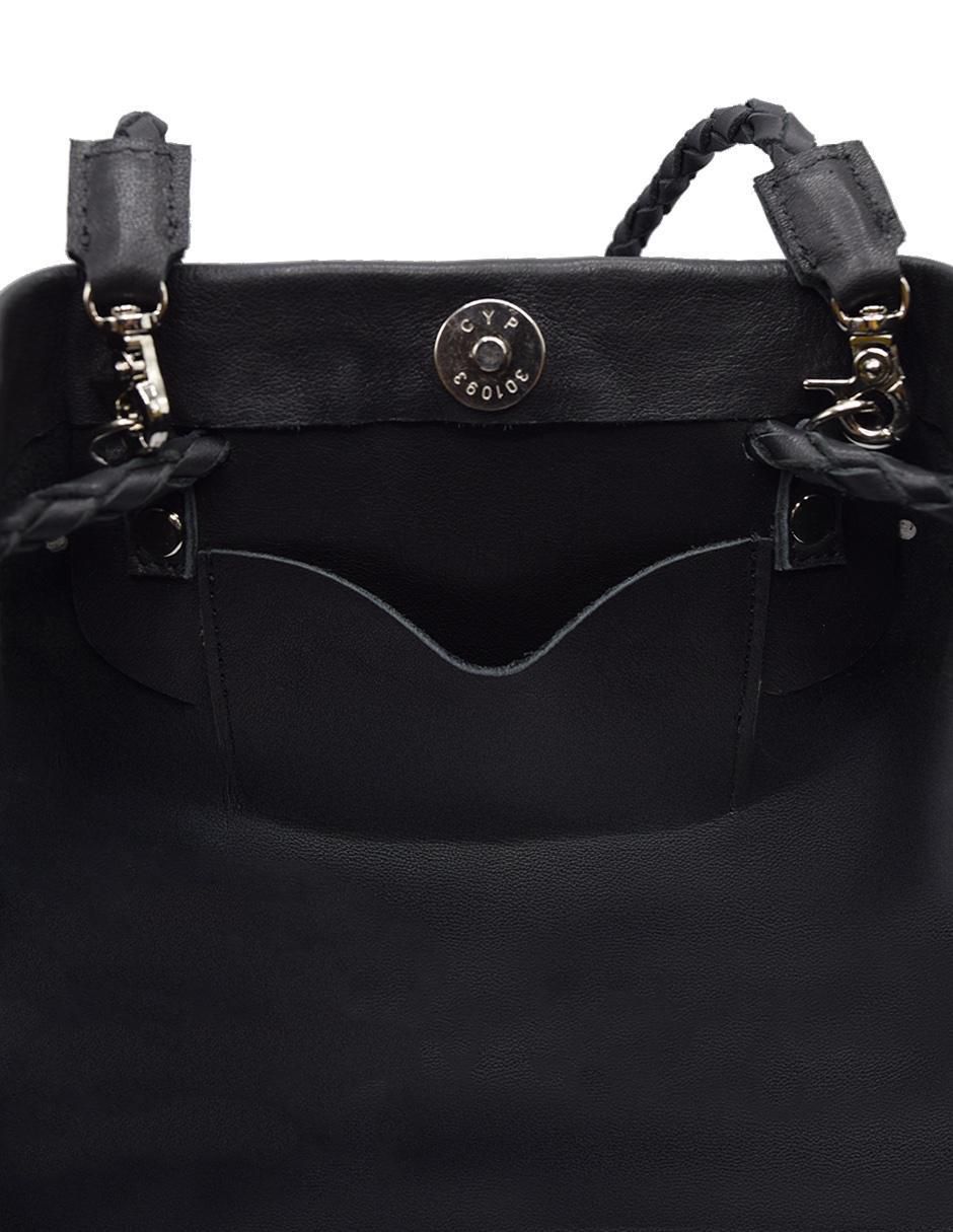Bolsa bucket de piel para mujer 4