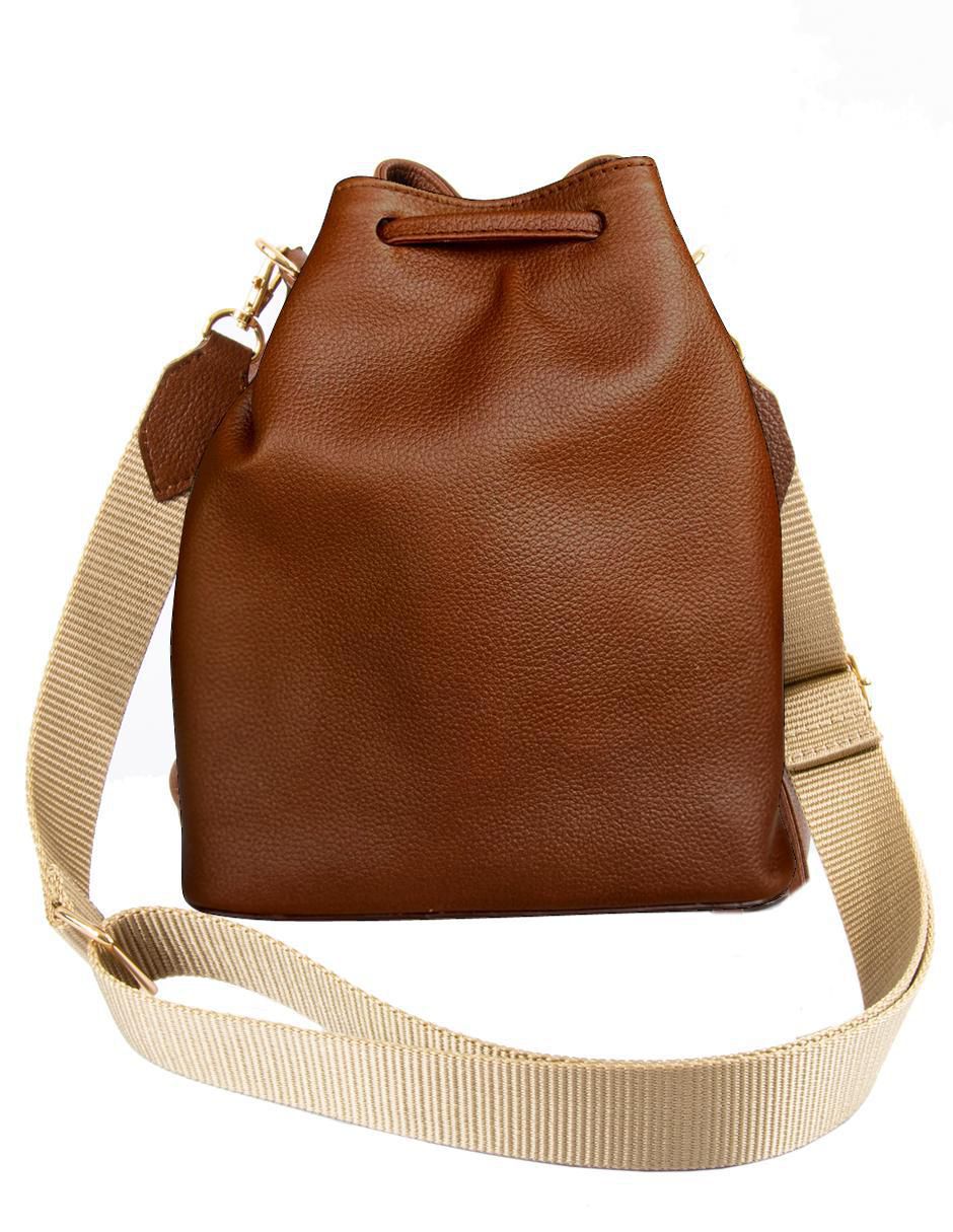 Bolsa bucket de piel para mujer 3