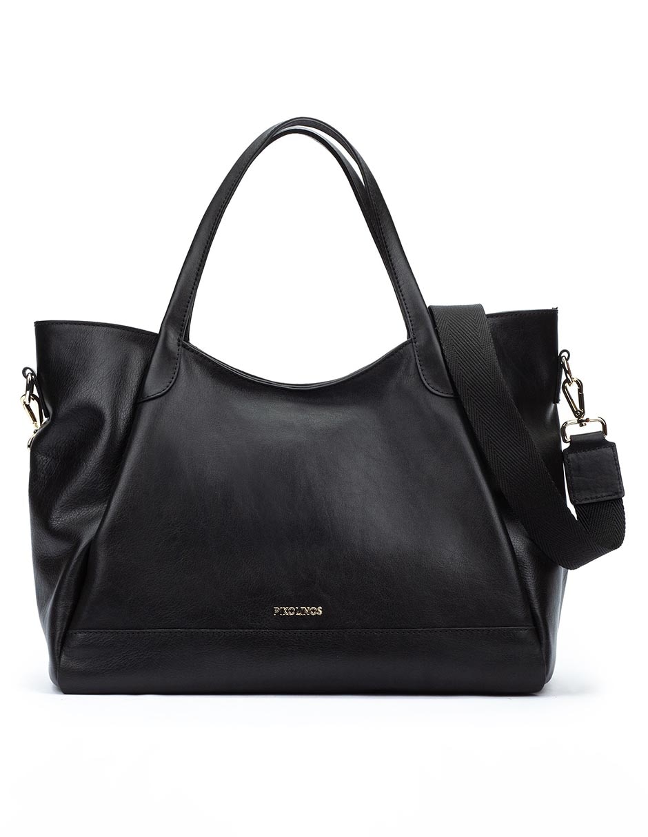 Bolsa bowler de piel para mujer