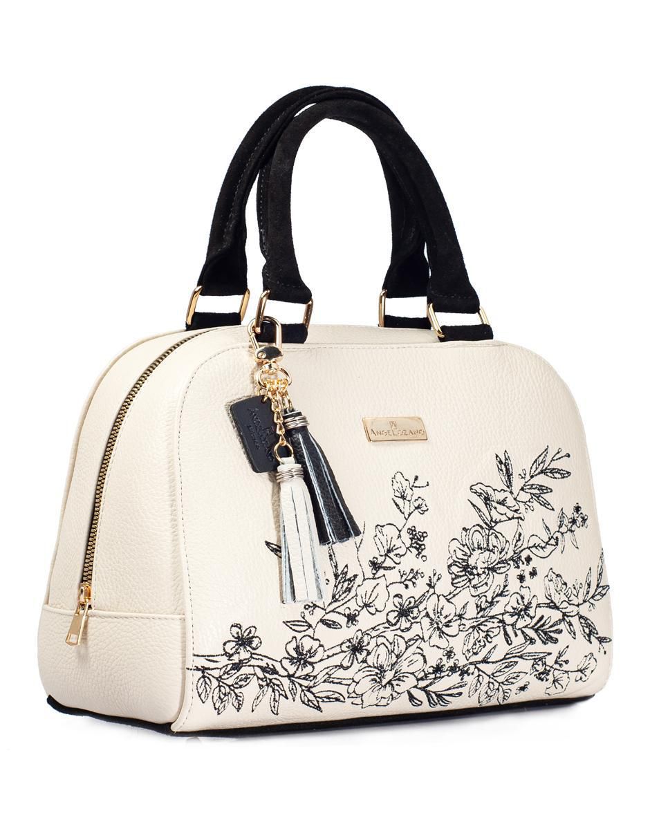 Bolsa satchel Elsa de piel para mujer 2