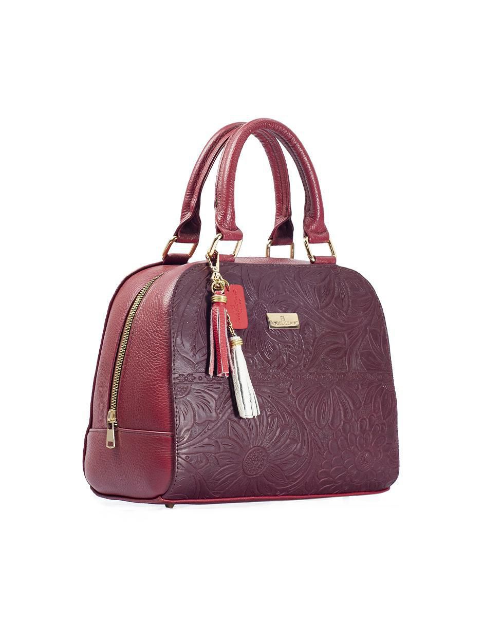 Bolsa satchel Elsa de piel para mujer 2