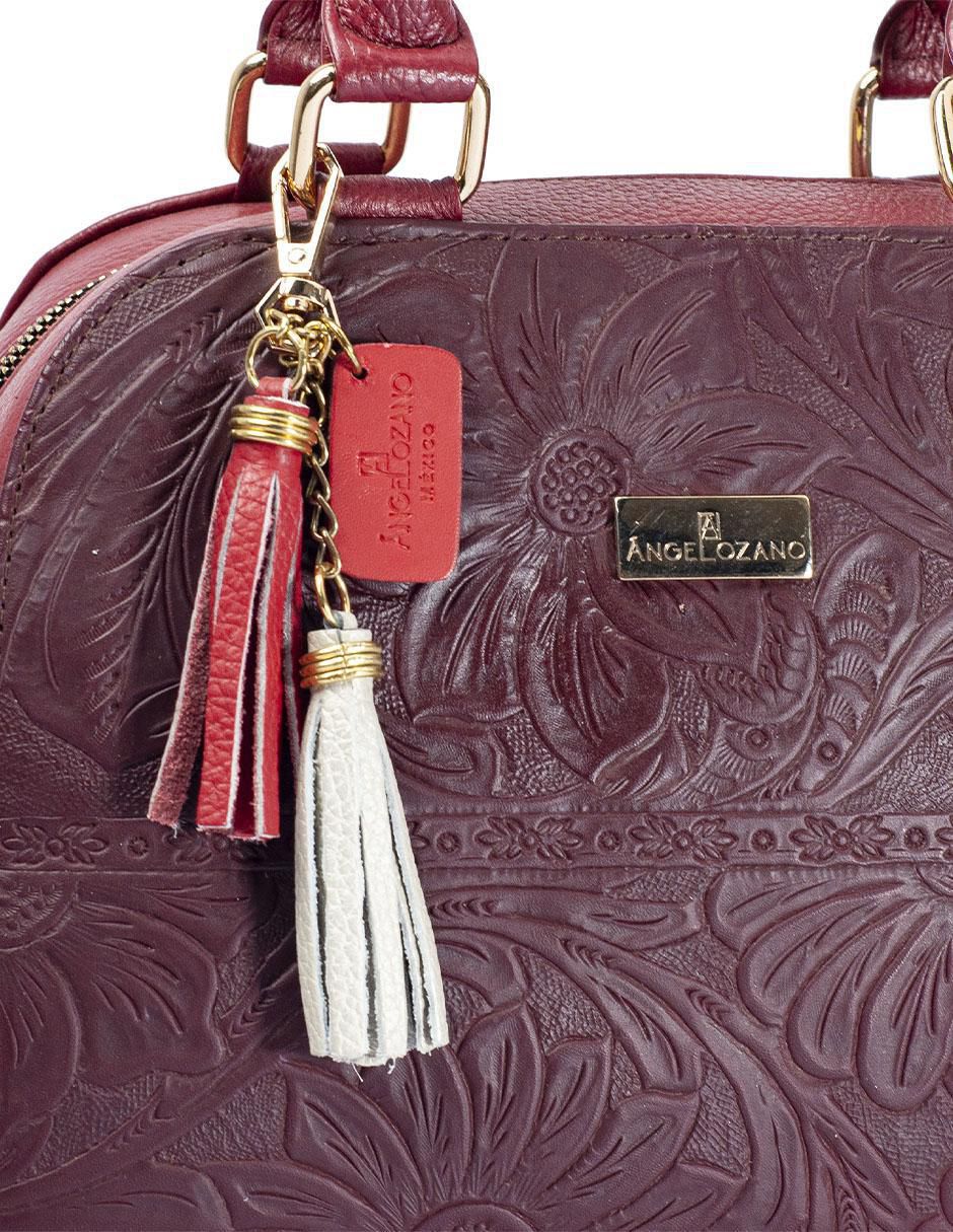 Bolsa satchel Elsa de piel para mujer 8