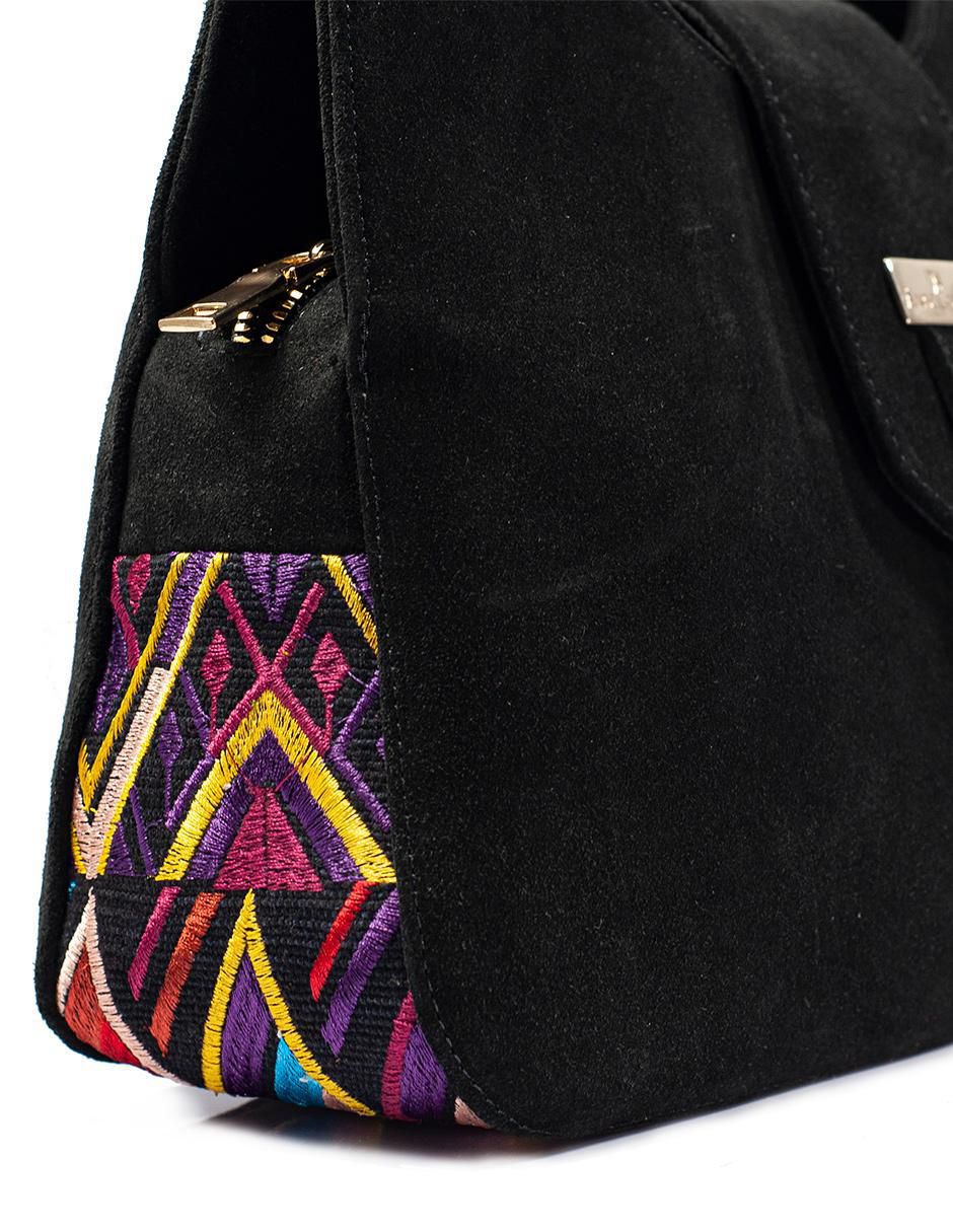 Bolsa satchel Irma de piel para mujer 6