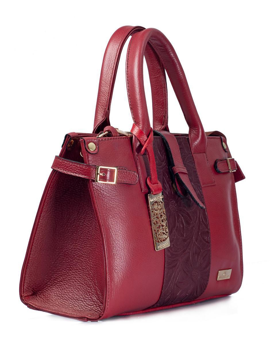 Bolsa satchel Samantha de piel para mujer 2
