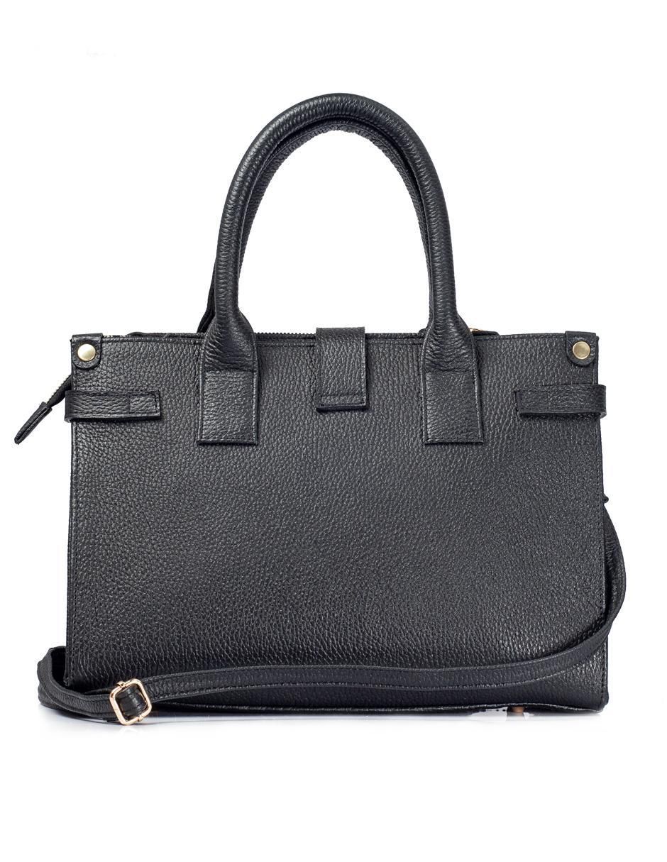 Bolsa satchel Samantha de piel para mujer 3