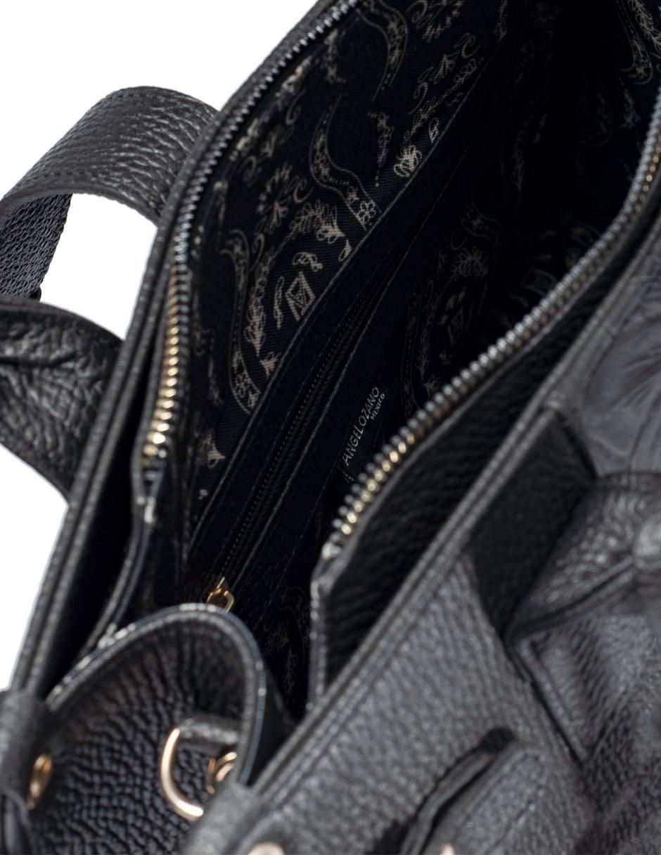 Bolsa satchel Samantha de piel para mujer 4