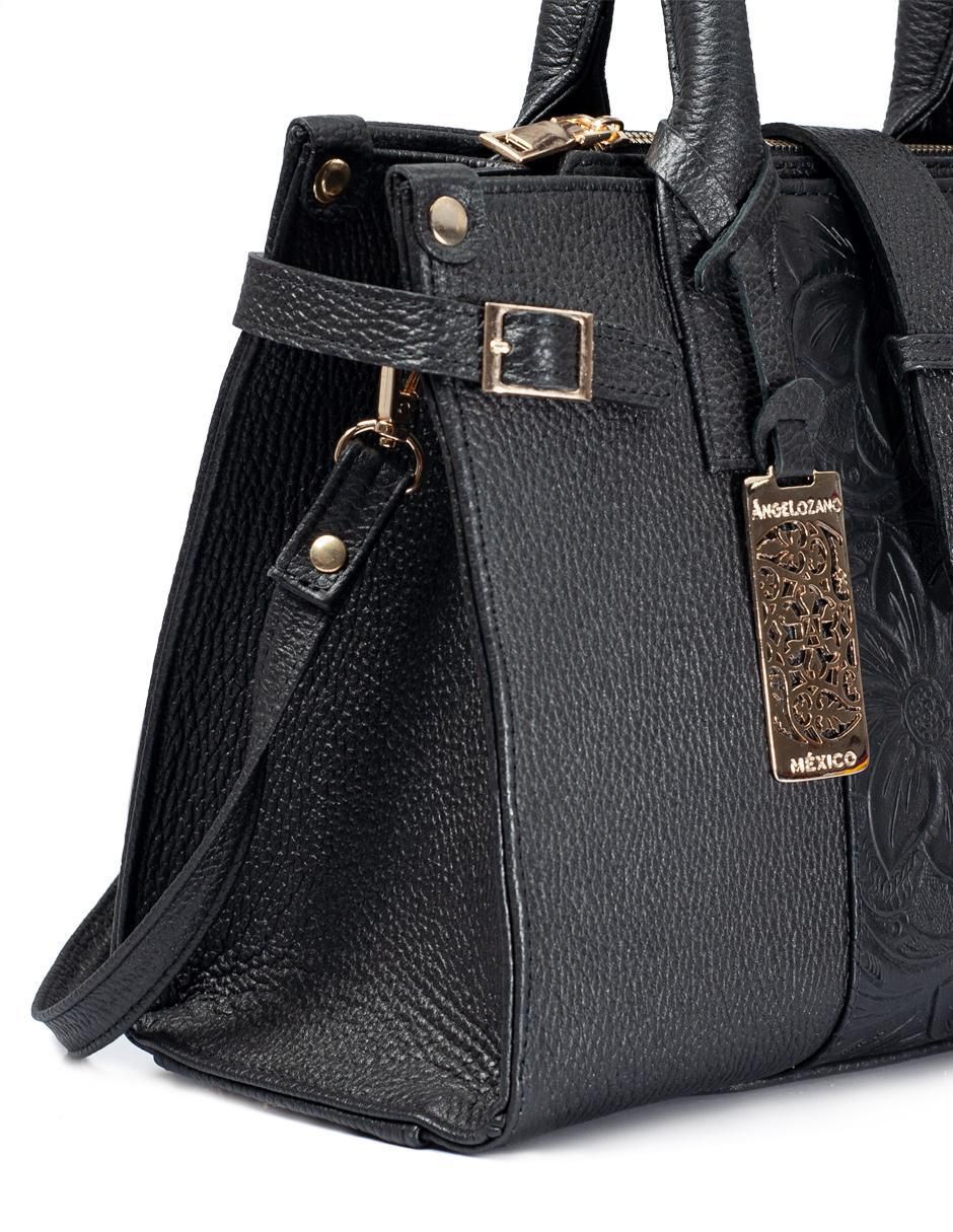 Bolsa satchel Samantha de piel para mujer 10