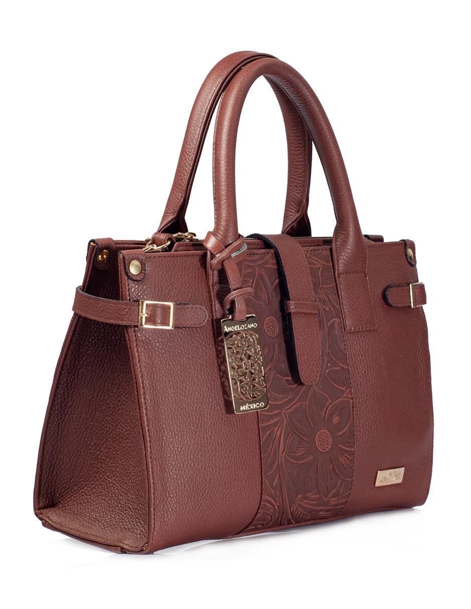 Bolsa satchel Samantha de piel para mujer 2