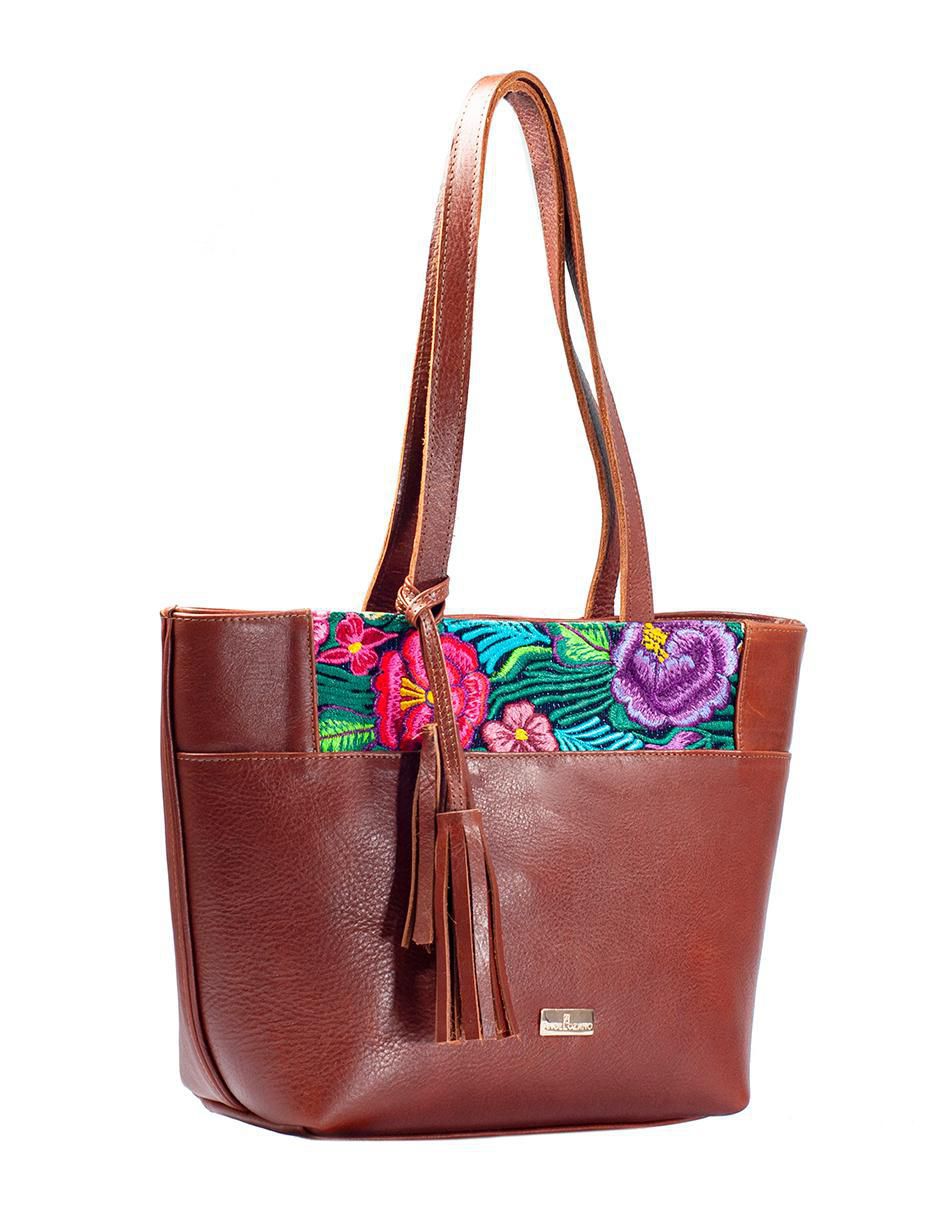 Bolsa tote Soraya Zinacanthan de piel para mujer 2