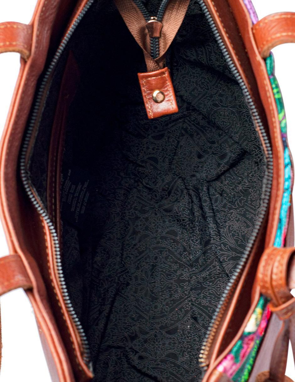Bolsa tote Soraya Zinacanthan de piel para mujer 4