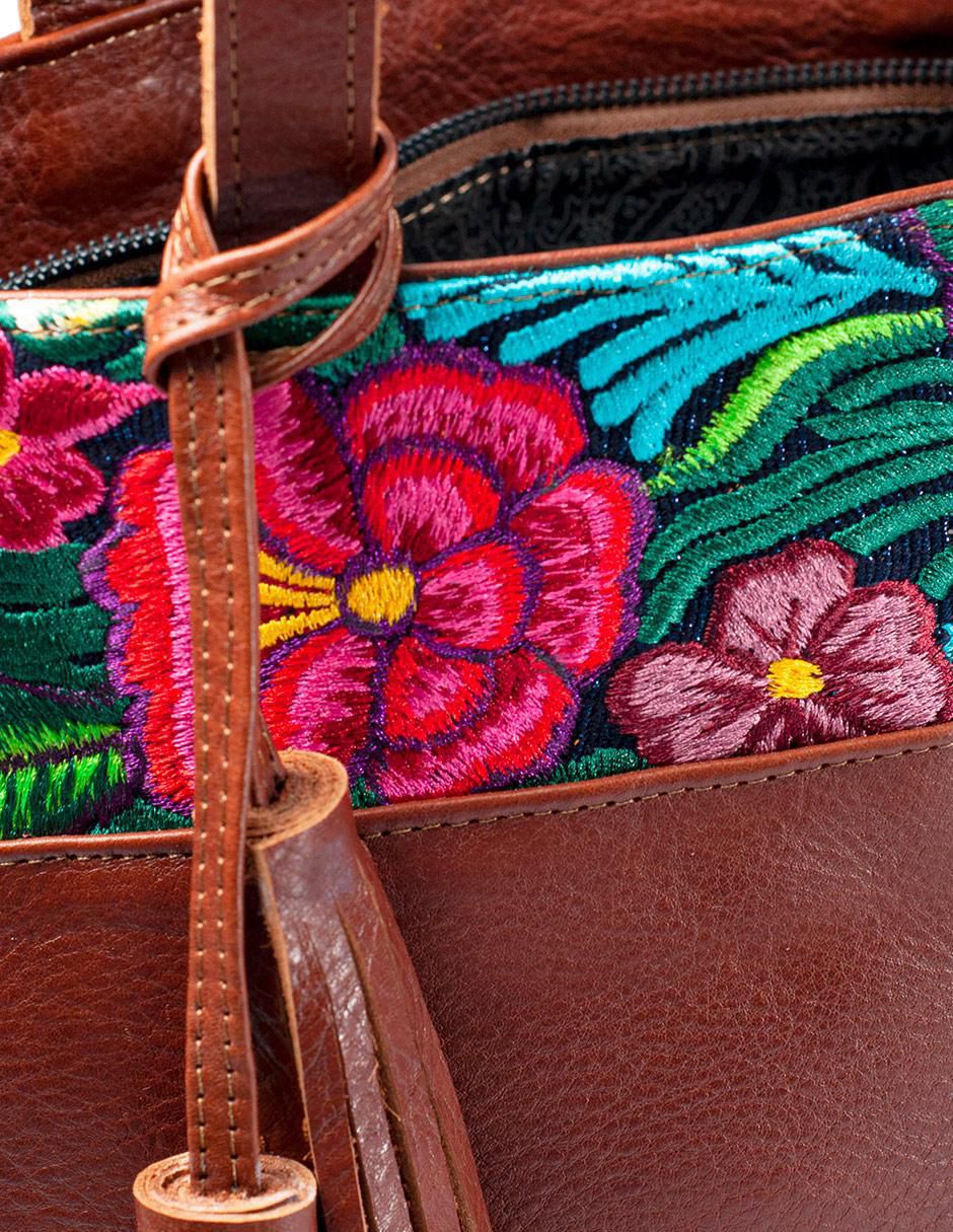 Bolsa tote Soraya Zinacanthan de piel para mujer 6