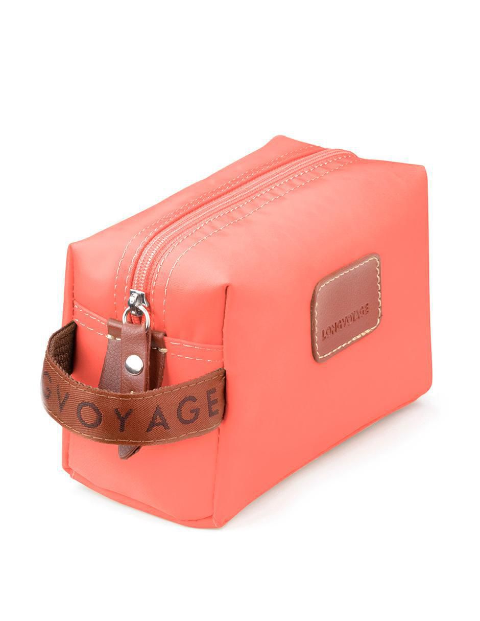 Cosmetiquera para maquillaje Longvoyage clásica impermeable para mujer