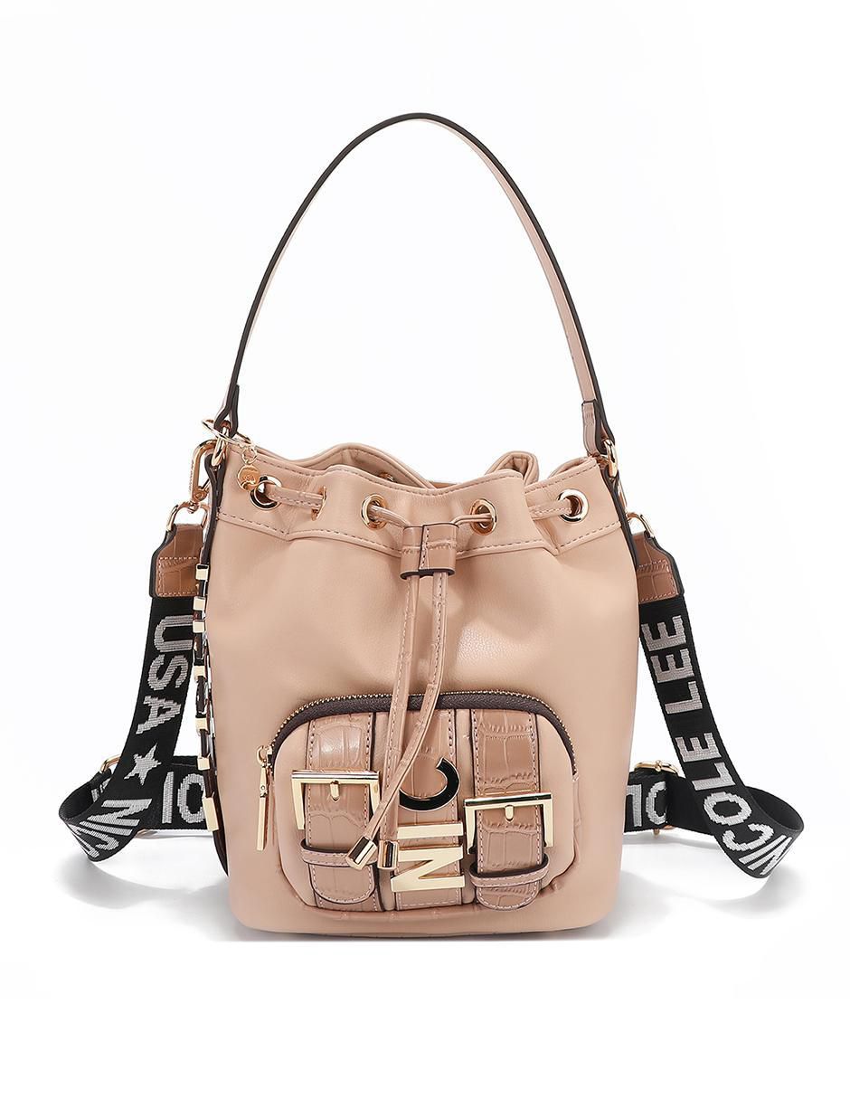 Bolsa bucket Violet Blossom para mujer
