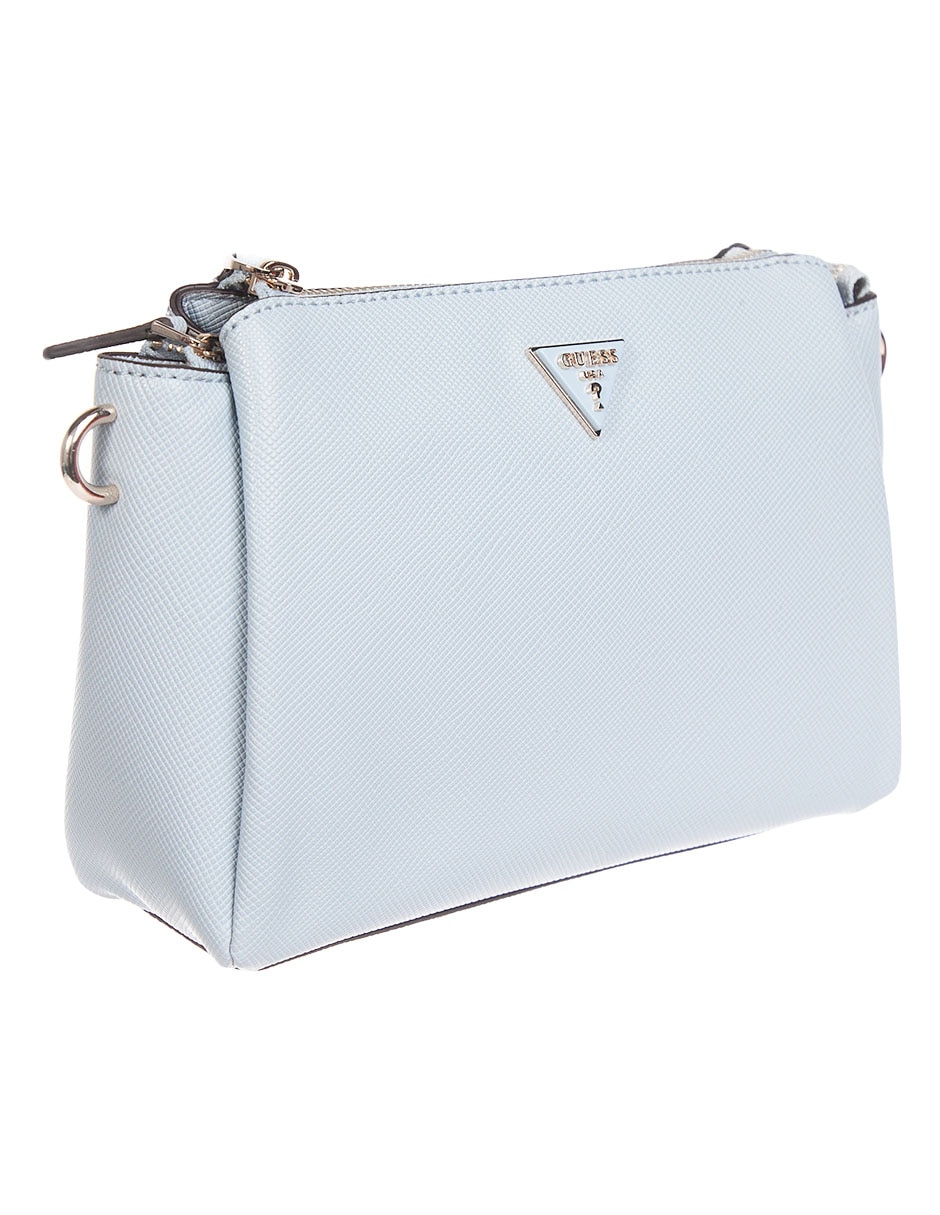 CROSSBODY GUESS, AZUL CLARO