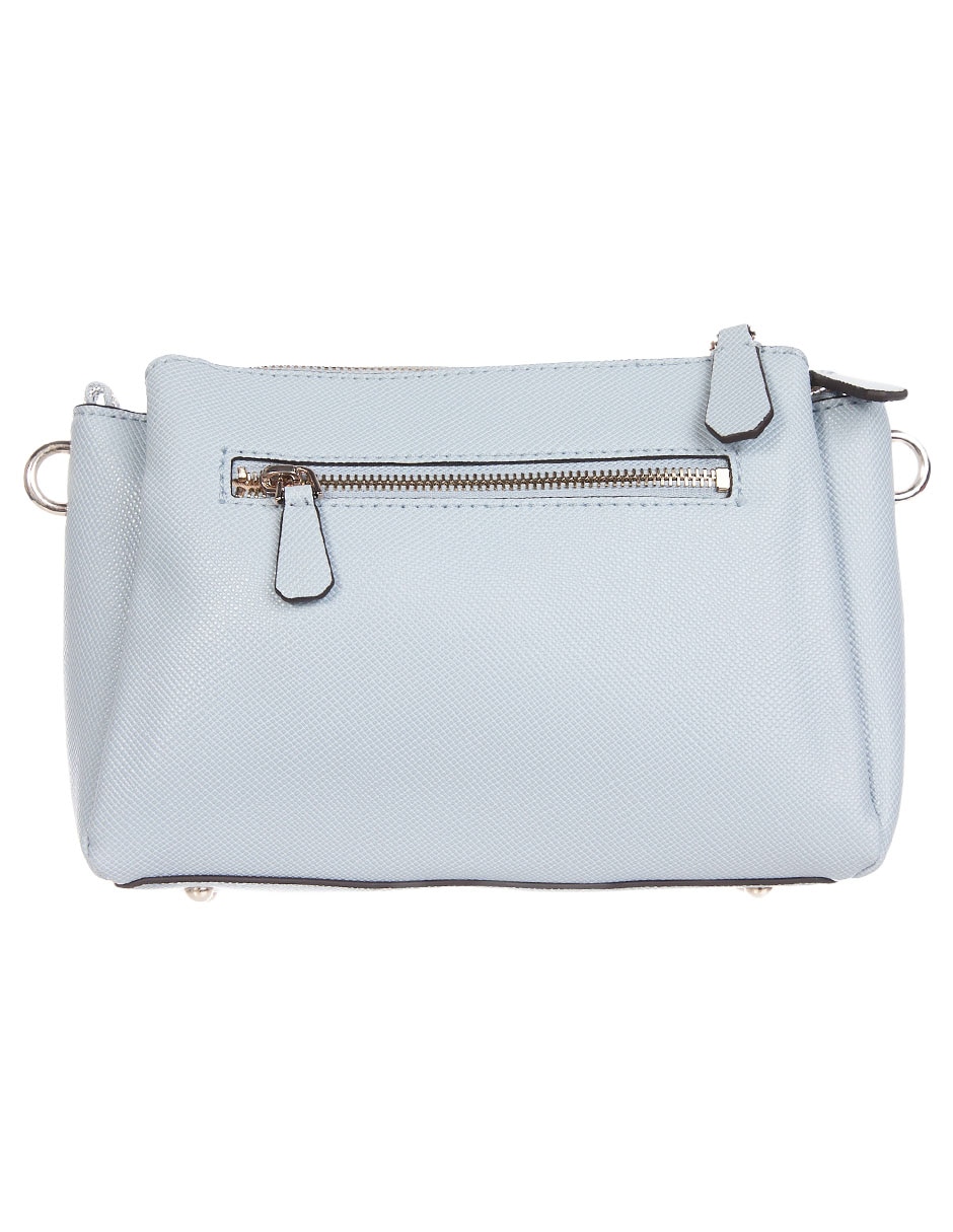 CROSSBODY GUESS, AZUL CLARO