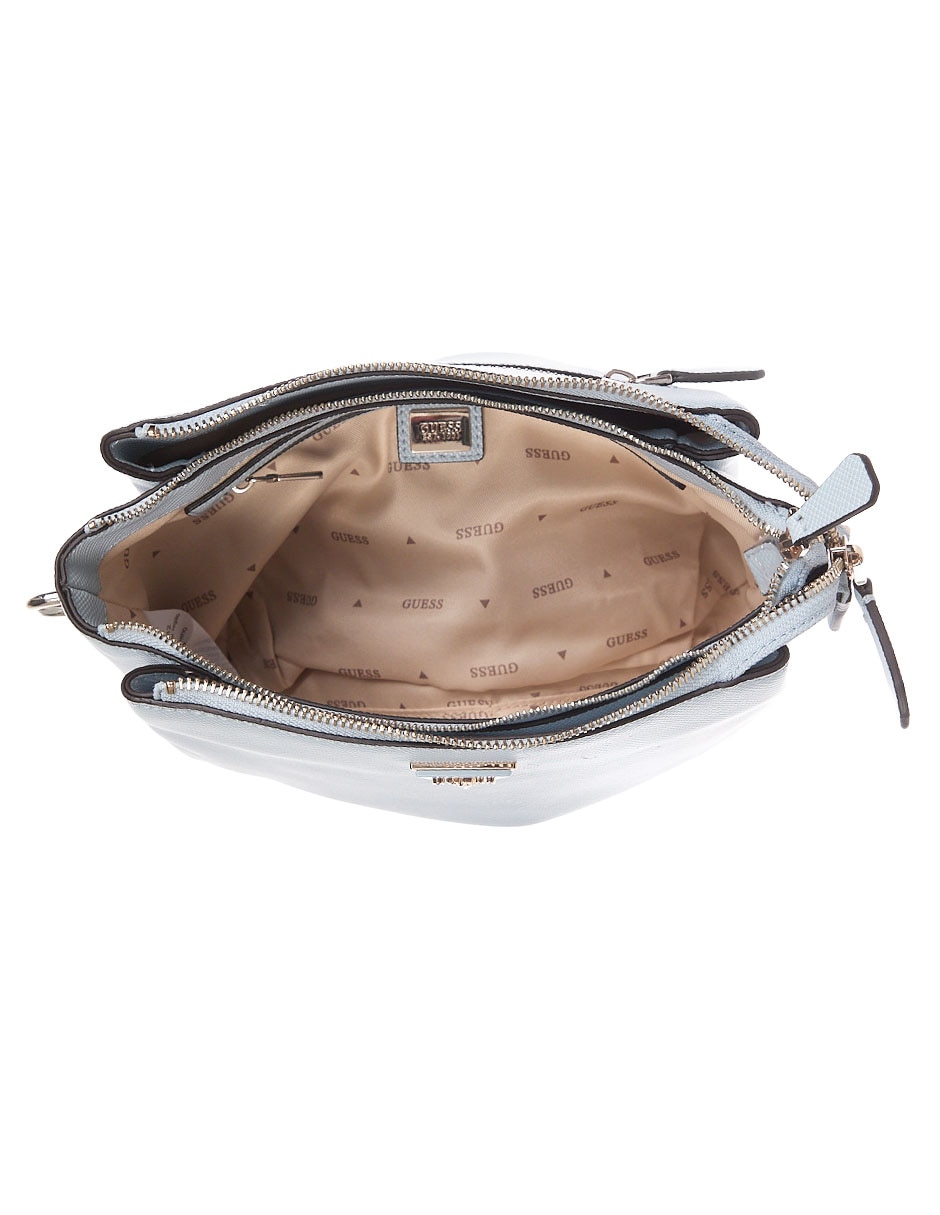 CROSSBODY GUESS, AZUL CLARO