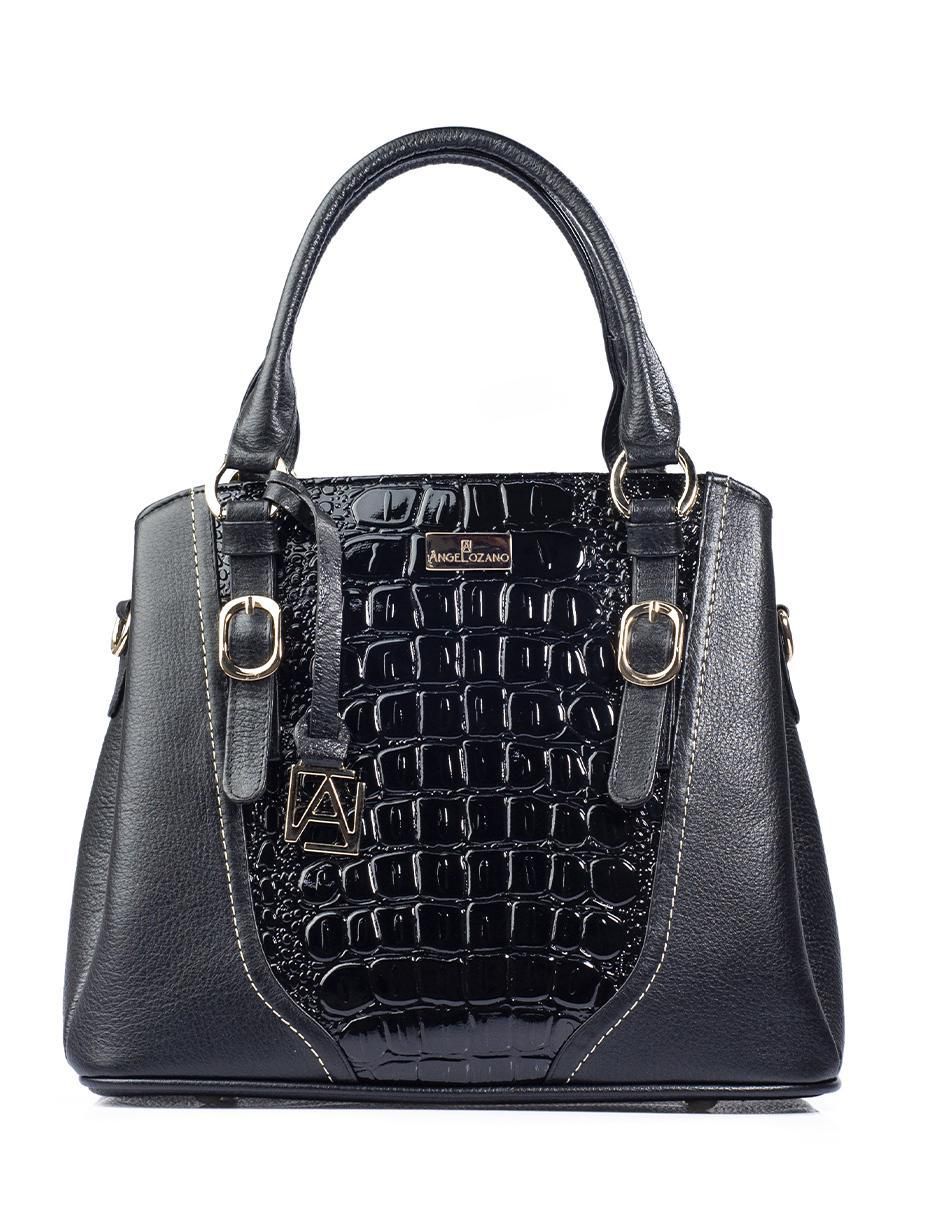 Bolsa satchel Lourdes de piel para mujer