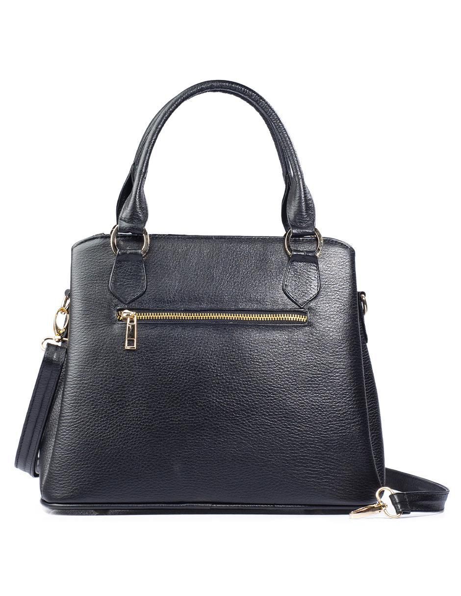 Bolsa satchel Lourdes de piel para mujer 3