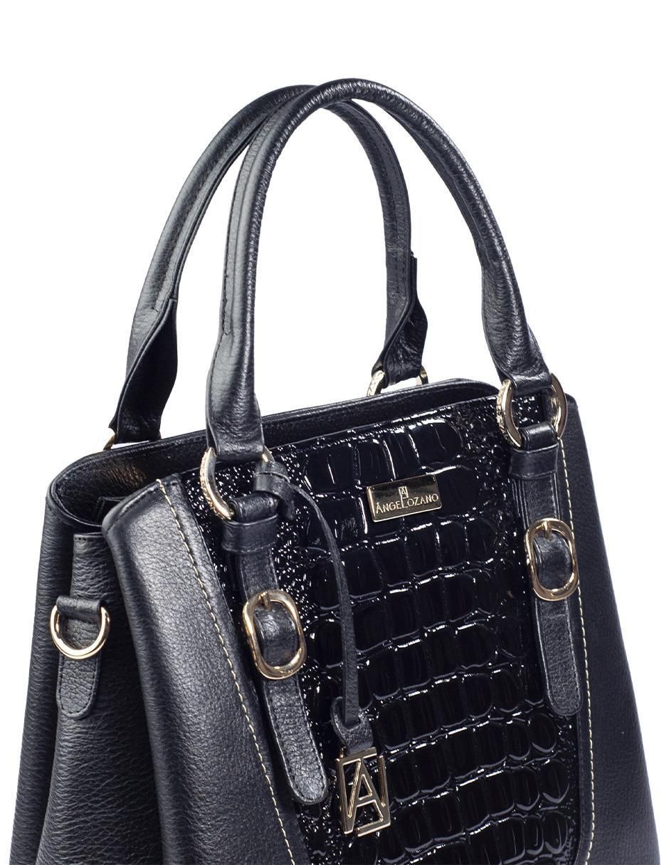 Bolsa satchel Lourdes de piel para mujer 5
