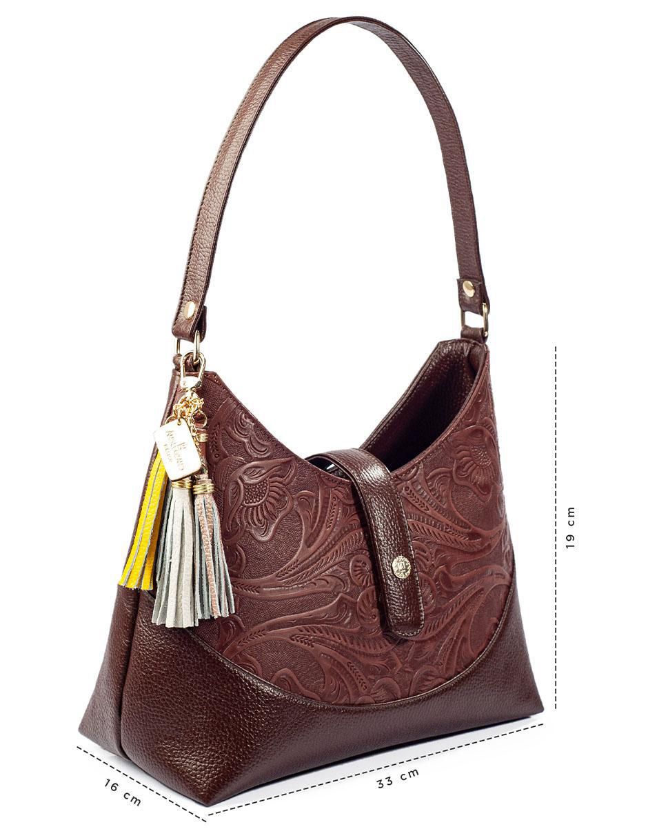 Bolsa hobo Magali de piel para mujer 6