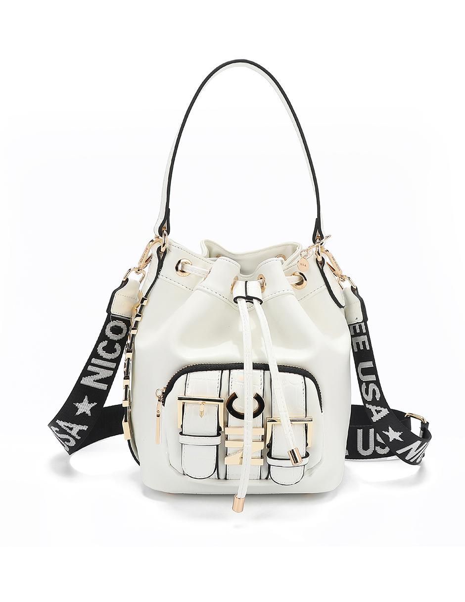 Bolsa bucket Violet Blossom para mujer