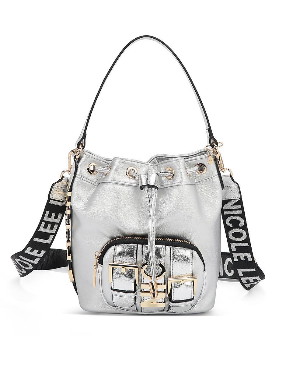 Bolsa bucket Violet Blossom para mujer