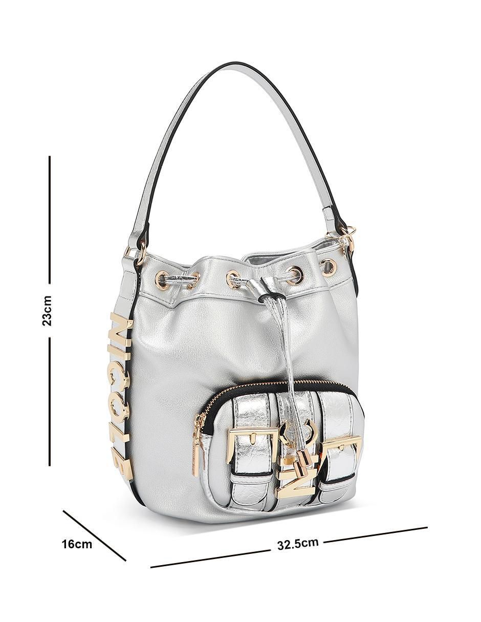 Bolsa bucket Violet Blossom para mujer 4
