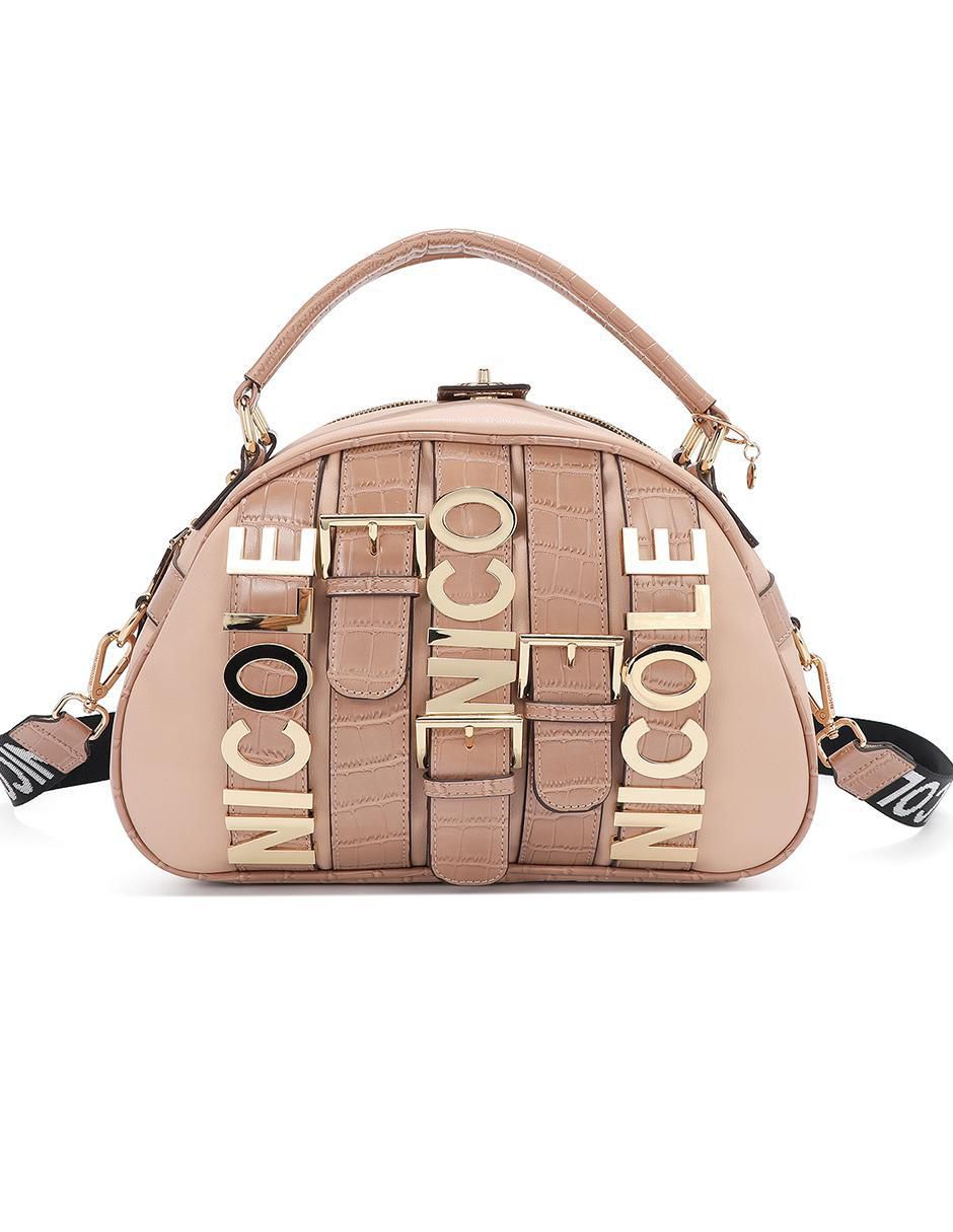 Bolsa bowler Violet Blossom para mujer 1
