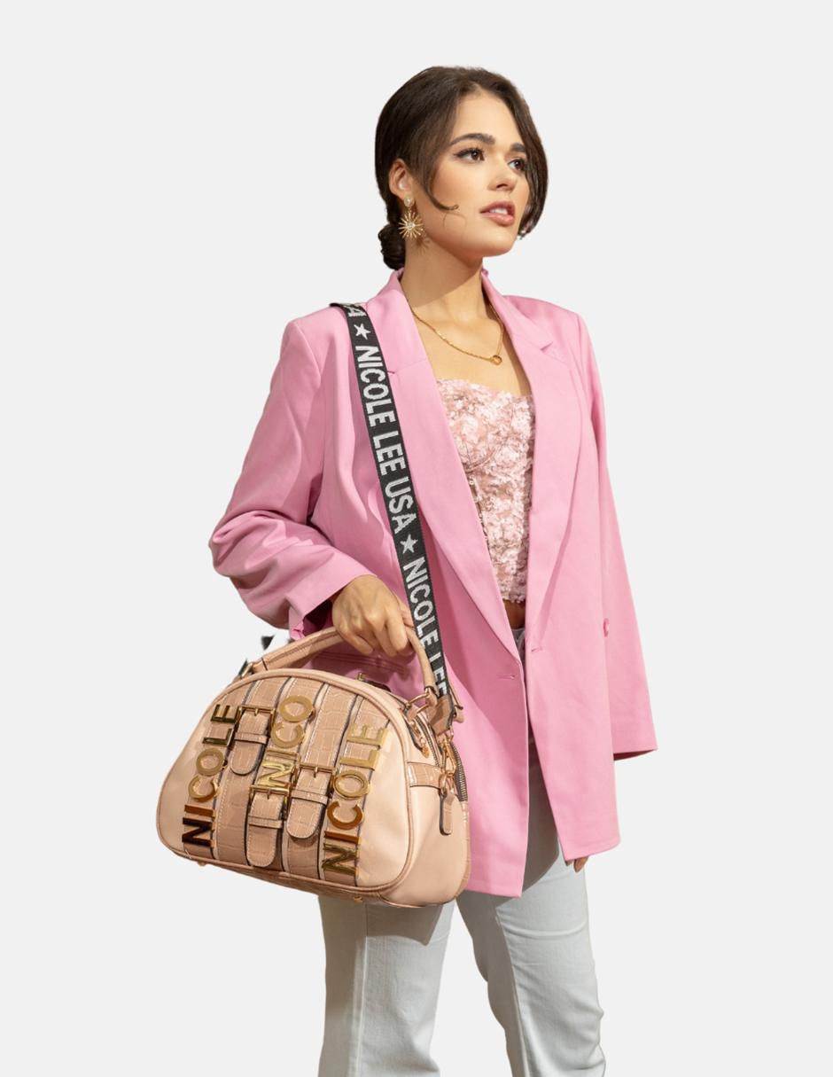 Bolsa bowler Violet Blossom para mujer 5