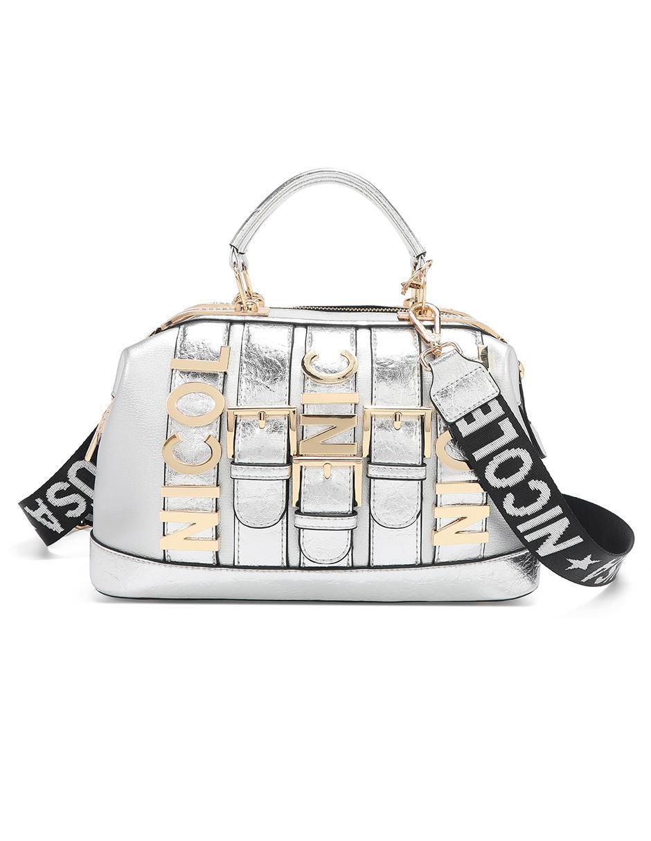 Bolsa bowler Violet Blossom para mujer Bolsa bowler Violet Blossom para mujer