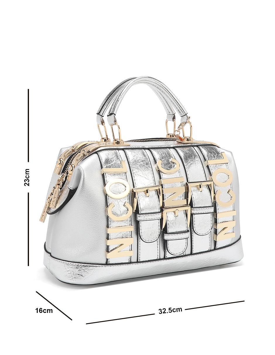 Bolsa bowler Violet Blossom para mujer 4