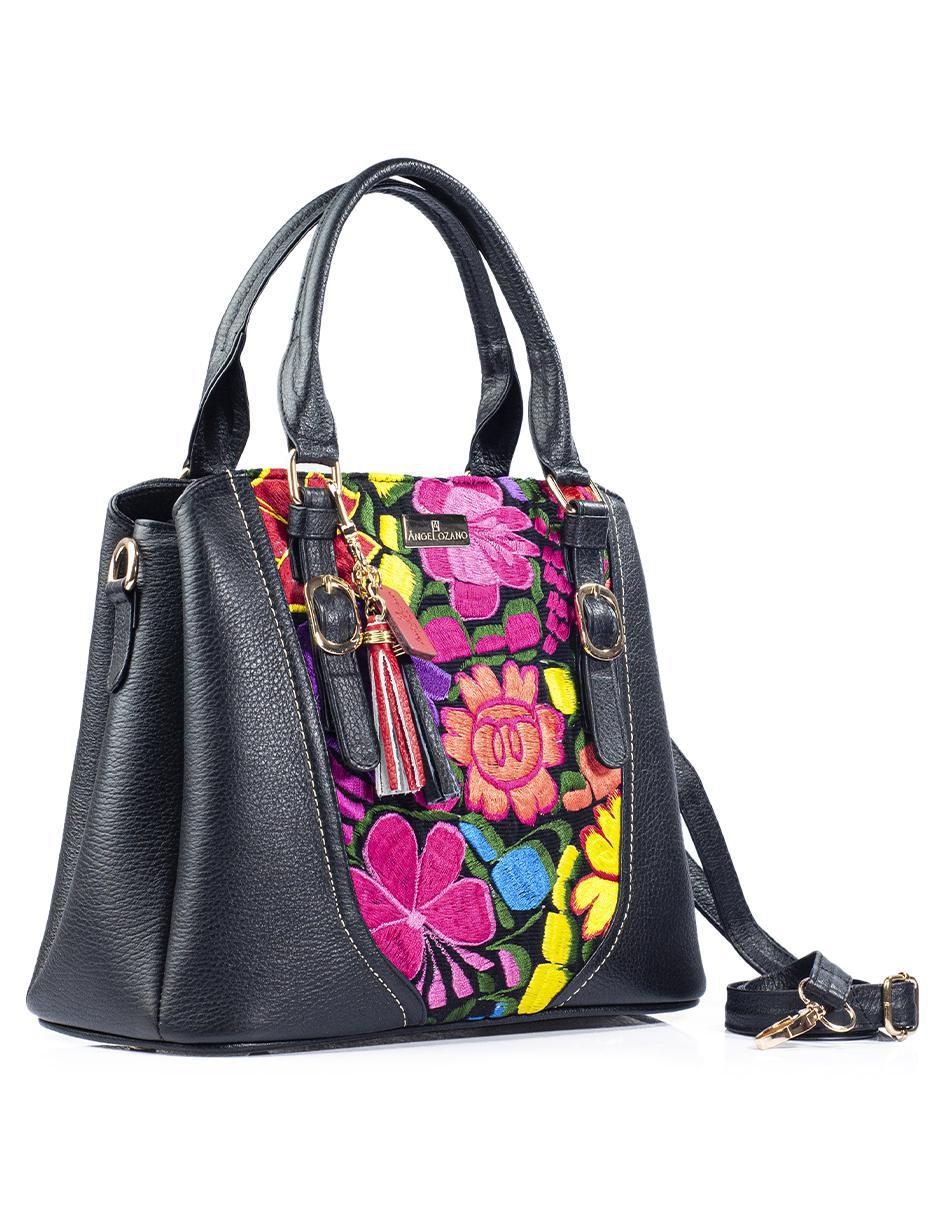 Bolsa satchel Lourdes de piel para mujer 2