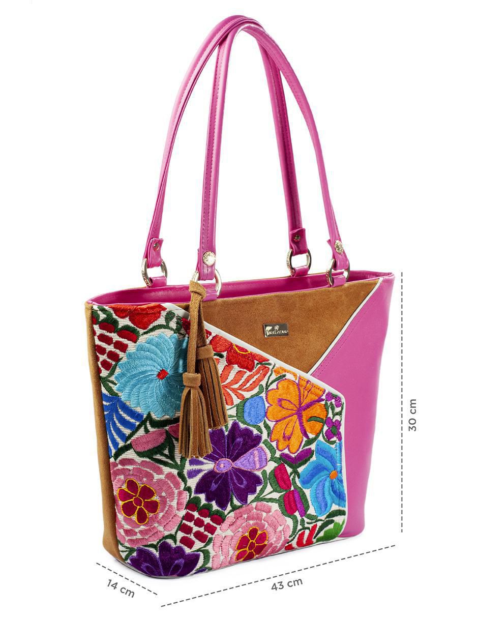 Bolsa tote Florentina de piel para mujer 7
