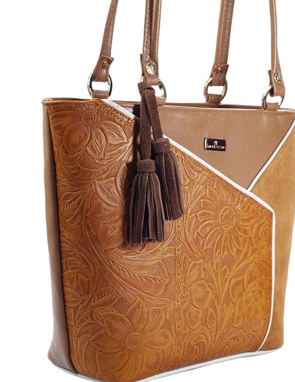 Bolsa tote Florentina de piel para mujer 6