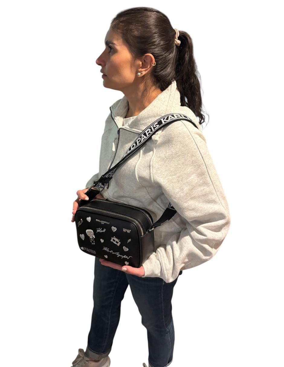 Bolsa crossbody Pin Aris de piel para mujer 7