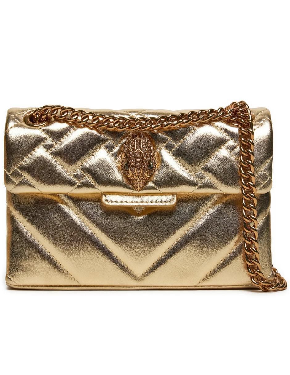 Bolsa flap de piel para mujer