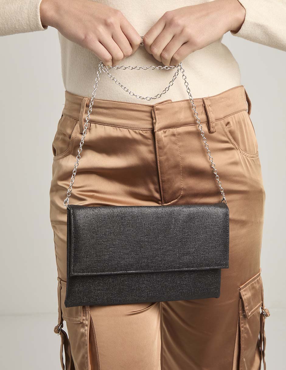 CLUTCH HUSER, SIN TAMAÑO, NEGRO