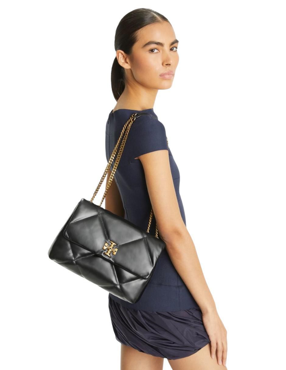 Bolsa flap Kira Diamond de piel para mujer 6