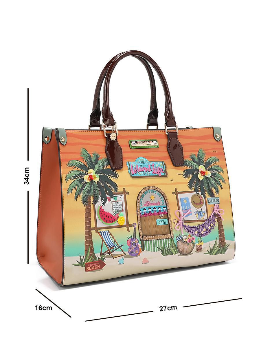 Bolsa satchel Sun & Sand para mujer 7