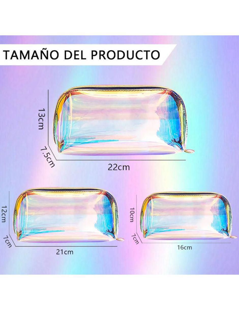 Set cosmetiquera impermeable 3 piezas para mujer 5