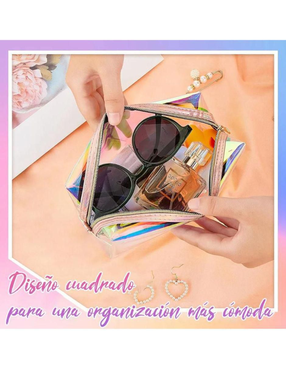 Set cosmetiquera impermeable 3 piezas para mujer 3