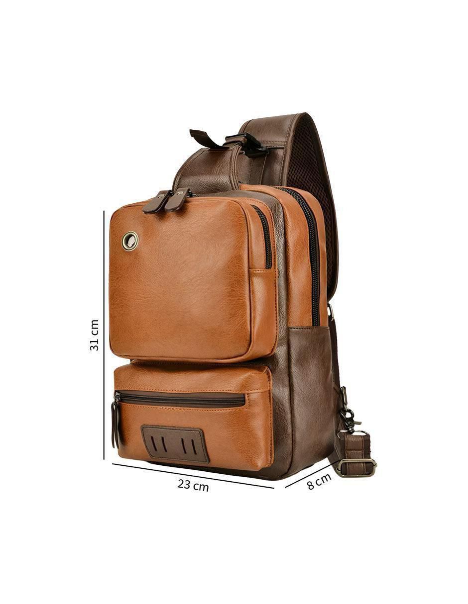 Bolsa bandolera de cuero para mujer 2