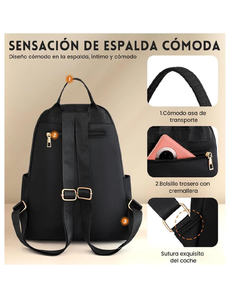 Mochila antirrobo impermeable para mujer 4