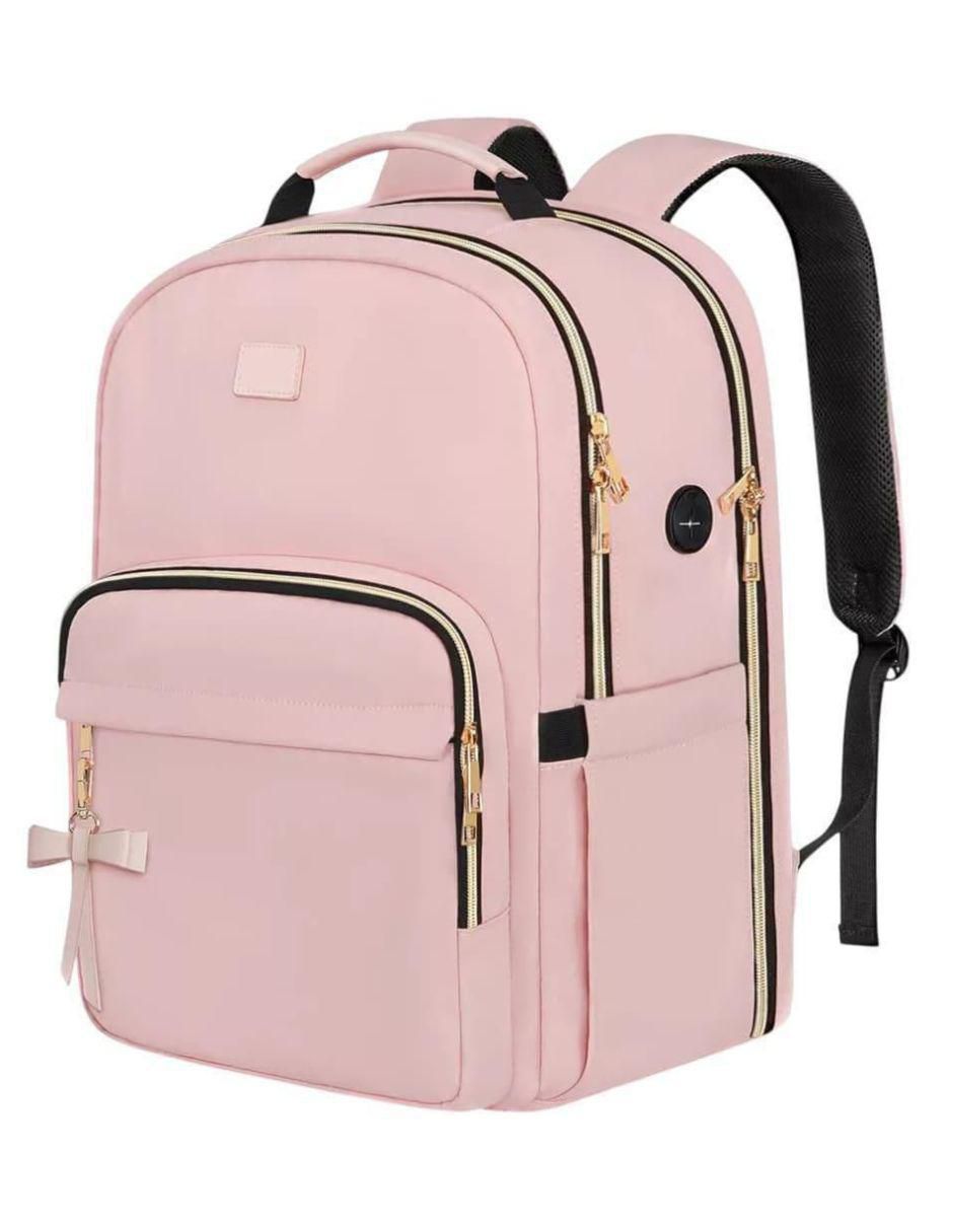 Mochila con portalaptop impermeable para mujer