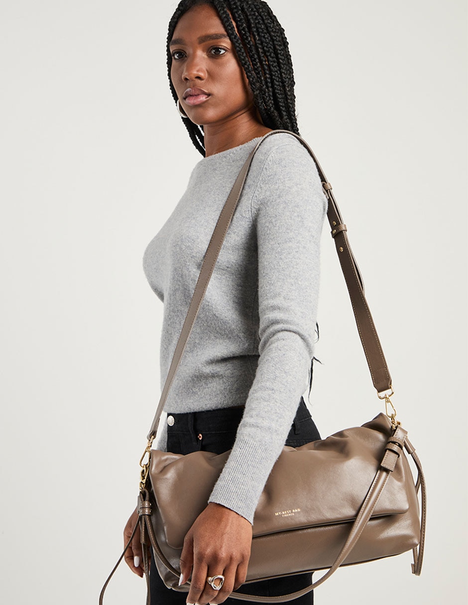 Bolsa shoulder de piel para mujer 5