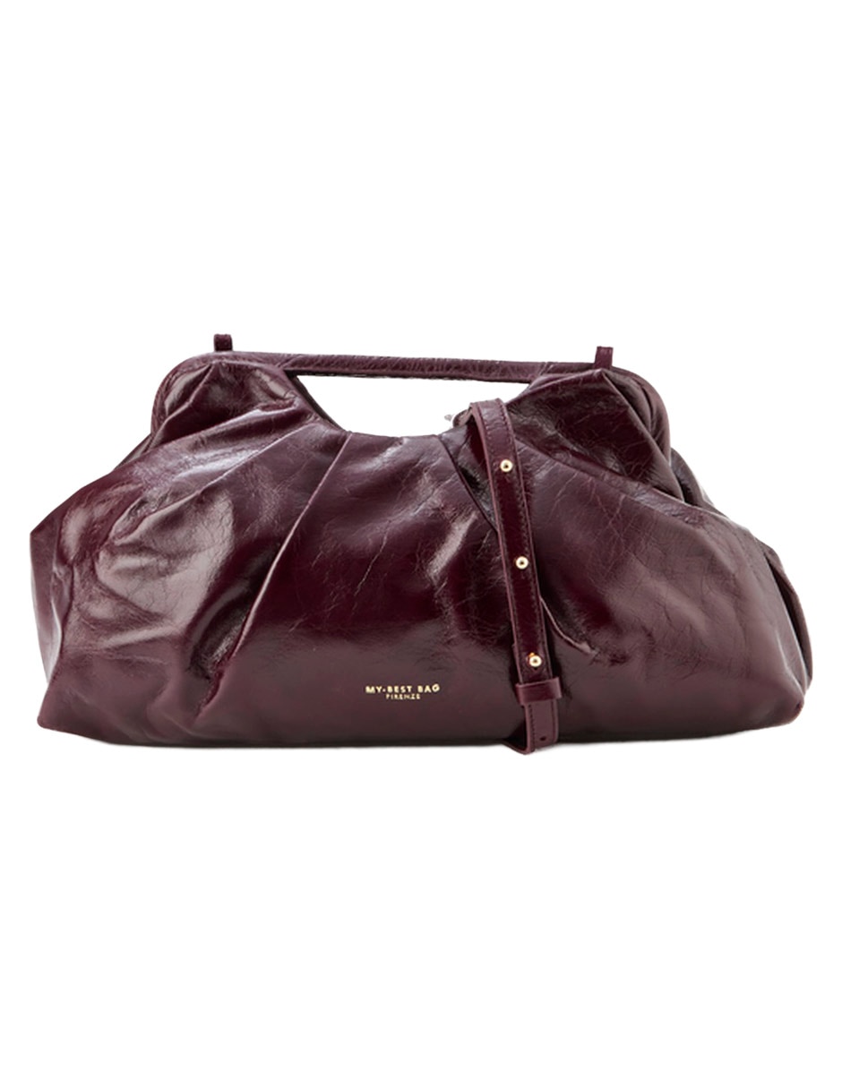 Bolsa clutch de piel para mujer