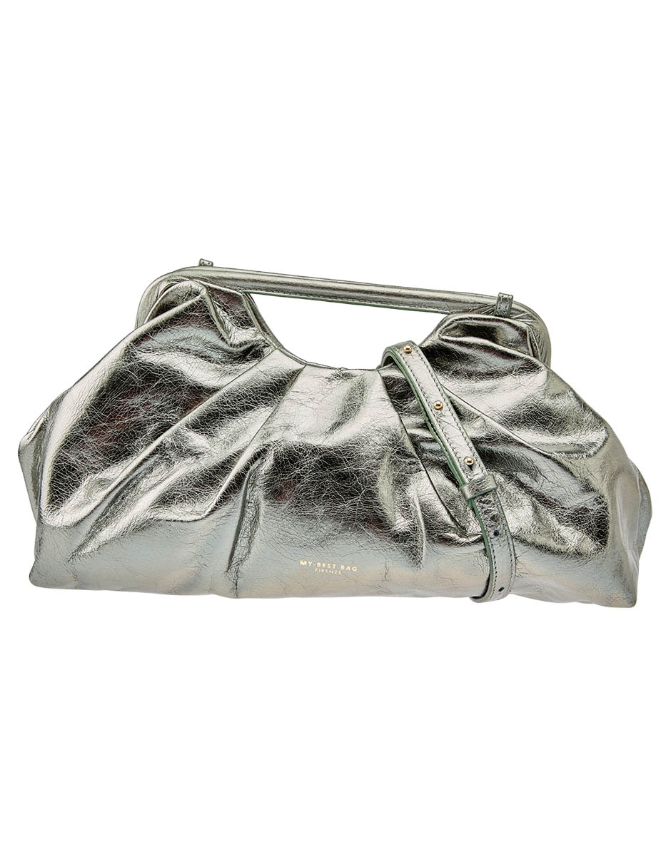 Bolsa clutch de piel para mujer